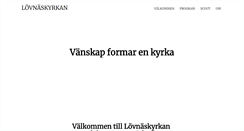 Desktop Screenshot of lovnaskyrkan.com