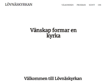 Tablet Screenshot of lovnaskyrkan.com